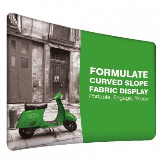 Formulate Curved Fabric Display
